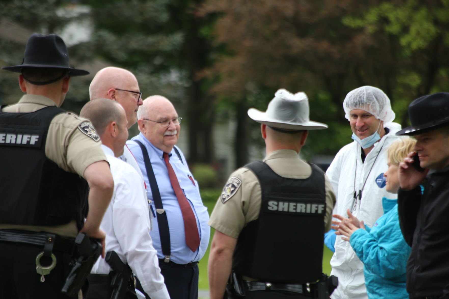 Coroner arrives